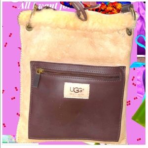 Ugg Pocket Messenger Tan Purse Bag Crossbody